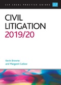 Cover: Civil Litigation 2019/2020 - College of Law Publishing