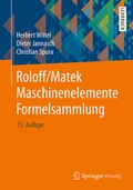 Cover: Roloff/Matek Maschinenelemente Formelsammlung - Springer Vieweg