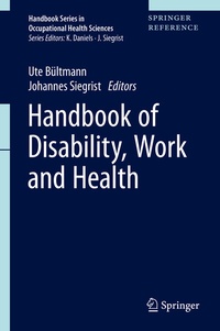 Enlarge image Cover: Handbook of Disability, Work and Health - Springer