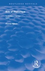 Cover: Arte of Rhethorique - Routledge