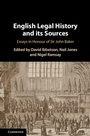 Cover: English Legal History and its Sources - Cambridge University Press