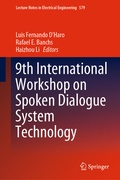 Cover: 9th International Workshop on Spoken Dialogue System Technology - Springer