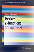 Cover: Hecke's L-functions - Springer