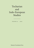 Cover: Tocharian and Indo-European Studies 19 - Museum Tusculanum Press