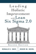 Cover: Leading Holistic Improvement with Lean Six Sigma 2.0 - Pearson FT Press
