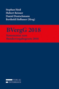Enlarge image Cover: BVergG 2018 - Verlag Österreich