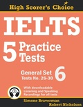 Cover: IELTS 5 Practice Tests, General Set 6 - Simone Braverman