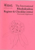 Cover: The International Rhododendron Register & Checklist (2004): Fourteenth Supplement - RHS Media