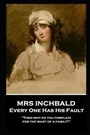 Cover: Mrs Inchabald - Every One Has His Fault - Stage Door