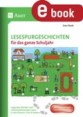 Cover: Lesespurgeschichten f&uuml;r das ganze Schuljahr - Auer Verlag in der AAP Lehrerwelt GmbH