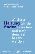 Cover: Haltung finden - J.B. Metzler
