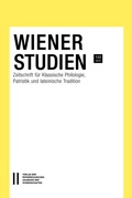 Cover: Wiener Studien - Zeitschrift f&uuml;r Klassische Philologie, Patristik und lateinische Tradition, Band 132/2019 - Verlag der &ouml;sterreichischen Akademie der Wissenschaften
