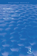Cover: Accountics, Part I - Routledge