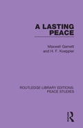 Cover: A Lasting Peace - Routledge