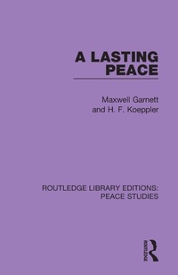 Enlarge image Cover: A Lasting Peace - Routledge