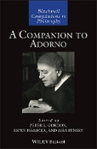 Enlarge image Cover: A Companion to Adorno - Wiley