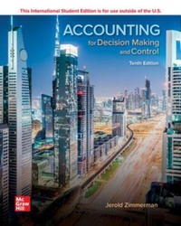 Enlarge image Cover: ISE Accounting for Decision Making and Control - McGraw-Hill Education