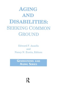 Enlarge image Cover: Aging and Disabilities - Routledge
