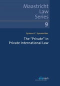 Cover: The "Private" in Private International Law - Eleven International Publishing