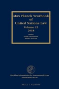Cover: Max Planck Yearbook of United Nations Law, Volume 22 (2018) - Martinus Nijhoff