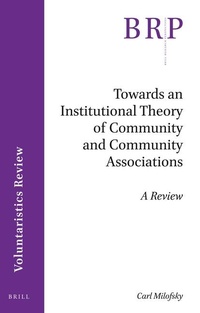 Bild: Towards an Institutional Theory of Community and Community Associations - Brill