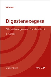 Enlarge image Cover: Digestenexegese - Manz