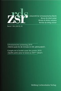 Cover: ZSR Band 138 (2019) II - Schweizerischer Juristentag 2019 Congr&egrave;s de la Soci&eacute;t&eacute; suisse des Juristes - Helbing & Lichtenhahn