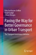 Cover: Paving the Way for Better Governance in Urban Transport - Springer