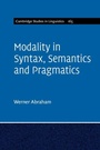 Cover: Modality in Syntax, Semantics and Pragmatics - Cambridge University Press