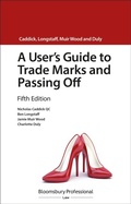Cover: A User's Guide to Trade Marks and Passing Off - Bloomsbury Professional