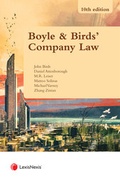 Cover: Boyle & Birds' Company Law - Jordan Publishing