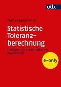Cover: Statistische Toleranzberechnung - UTB