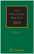 Cover: The Civil Court Practice 2019 - Butterworths Law