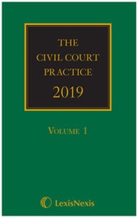 Enlarge image Cover: The Civil Court Practice 2019 - Butterworths Law