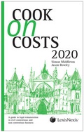 Cover: Cook on Costs 2020 - Butterworths Law
