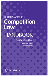 Abbildung von: Butterworths Competition Law Handbook - Butterworths Law