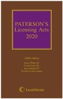 Cover: Paterson's Licensing Acts 2020 - Butterworths Law