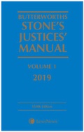 Cover: Butterworths Stone's Justices' Manual 2019 - Butterworths Law