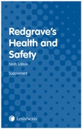 Cover: Redgrave's Health and Safety - Butterworths Law