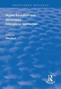 Enlarge image Cover: Higher Education and Disabilities - Routledge
