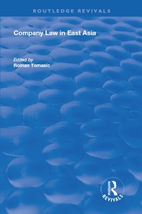 Abbildung von: Company Law in East Asia - Routledge