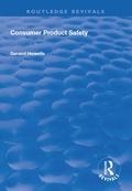 Cover: Consumer Product Safety - Routledge