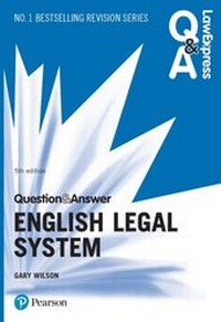 Enlarge image Cover: Law Express Question and Answer: English Legal System - Pearson