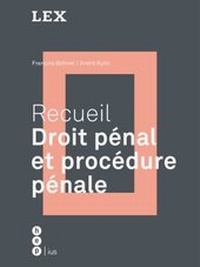 Abbildung von: Recueil: Droit pénal et procédure pénale - Stämpfli Verlag