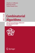 Cover: Combinatorial Algorithms - Springer
