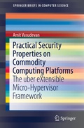 Cover: Practical Security Properties on Commodity Computing Platforms - Springer