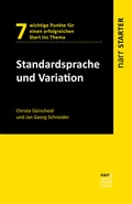 Cover: Standardsprache und Variation - Narr Francke Attempto