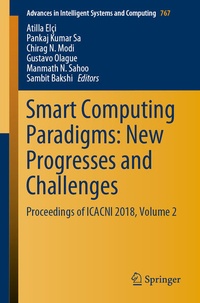 Enlarge image Cover: Smart Computing Paradigms: New Progresses and Challenges - Springer