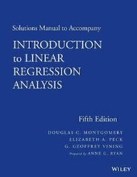 Enlarge image Cover: Solutions Manual to accompany Introduction to Linear Regression Analysis - Wiley