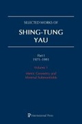 Cover: Selected Works of Shing-Tung Yau 1971-1991: Volume 1 - International Press of Boston Inc